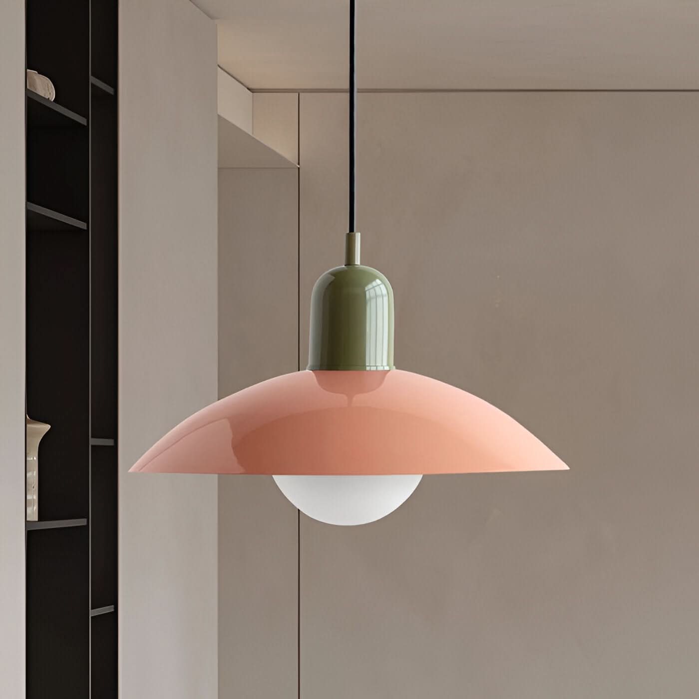 Moderno Lampadario Macaron Bauhaus – Ombra in Ferro