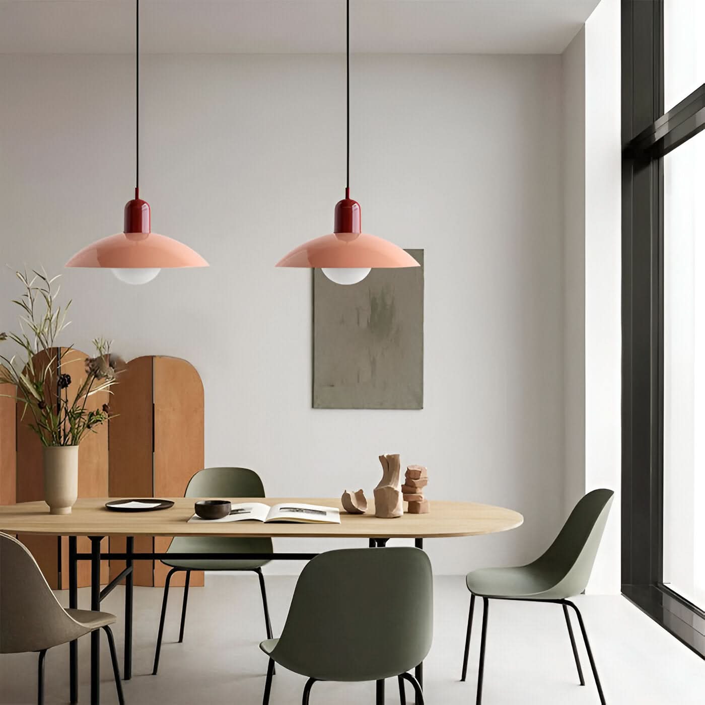 Lampada a Sospensione Modern Macaron Bauhaus – Ombra in Ferro