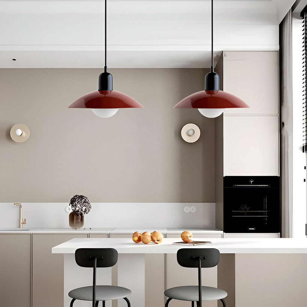 Moderno Lampadario Macaron Bauhaus – Ombra in Ferro