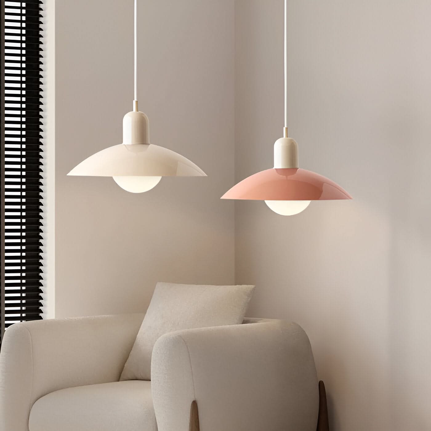 Moderno Lampadario Macaron Bauhaus – Ombra in Ferro