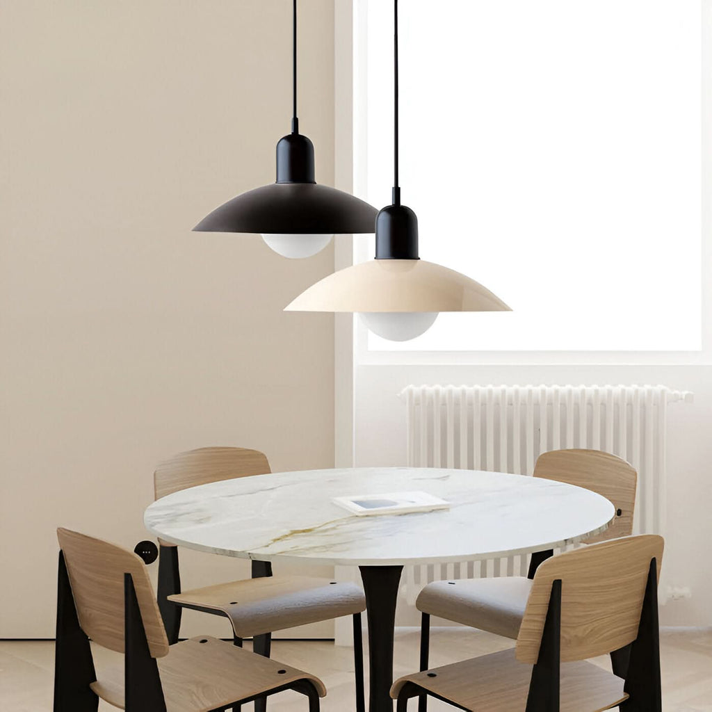 Lampada a Sospensione Modern Macaron Bauhaus – Ombra in Ferro