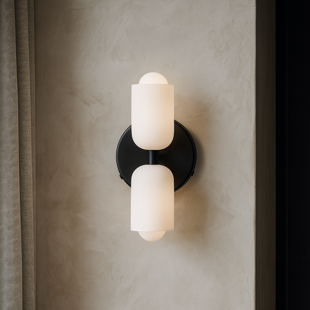 Lampada da parete nordica con luce diffusa – design minimalista per camera da letto e soggiorno