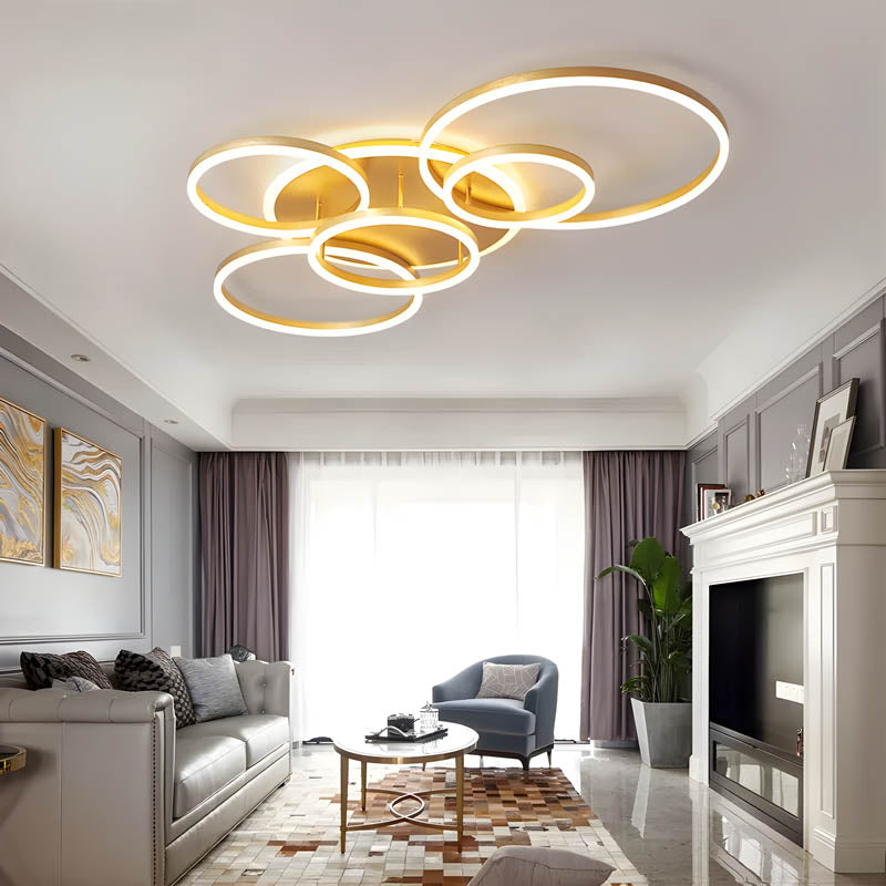Lampada a Sospensione Rondale Moderna con Regolazione dell'Altezza – Elegante Lampada per Soggiorno e Sala da Pranzo, Illuminazione LED