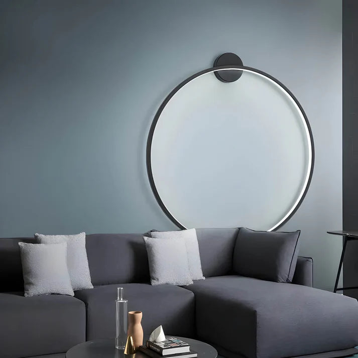 Applique Moderna Jadis Ring con Strisce LED – Design Scandinavo per Soggiorno e Sala da Pranzo, Forma Rotonda