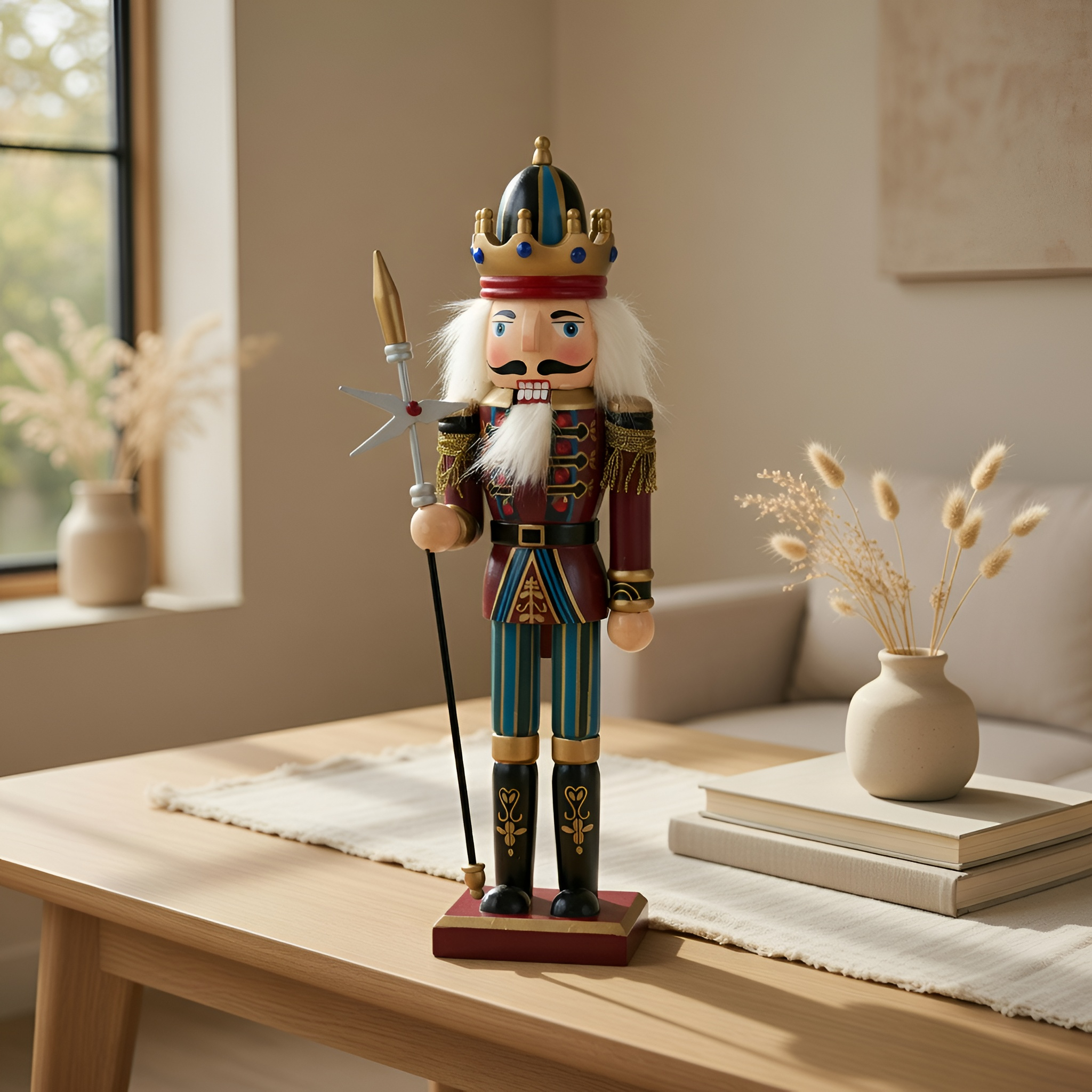Elias - Figurina artigianale del soldato tamburino dello Schiaccianoci