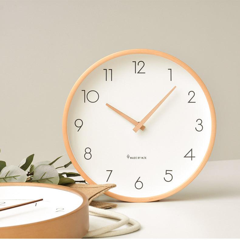 Orologio da muro in legno minimalista nordico