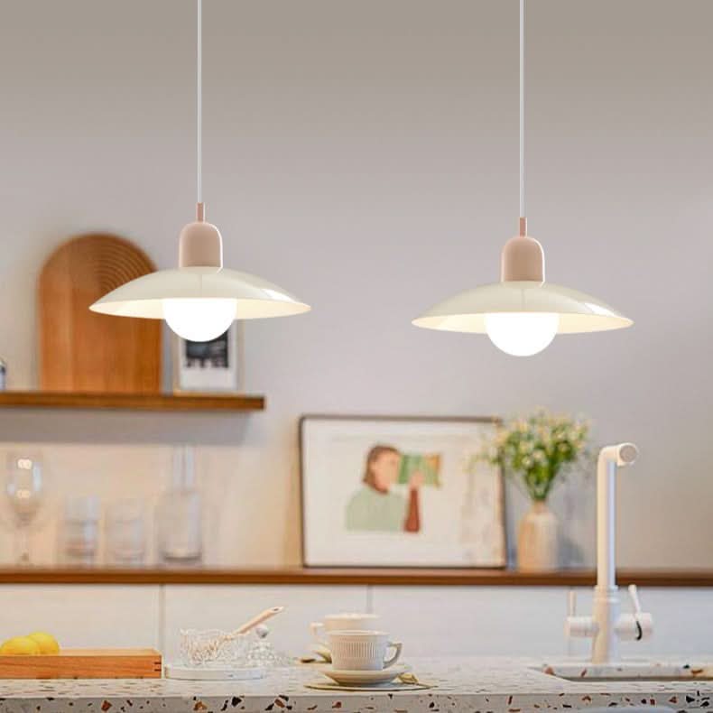 Lampada a Sospensione Modern Macaron Bauhaus – Ombra in Ferro