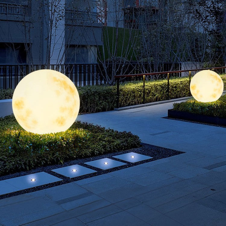 Eroa | Lampada da Giardino Decorativa a Sfera Luna con Luce LED Calda per Uso in Viali, Giardini e Balconi