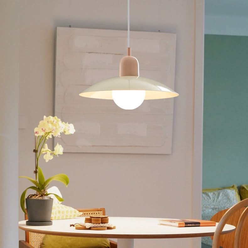 Lampada a Sospensione Modern Macaron Bauhaus – Ombra in Ferro
