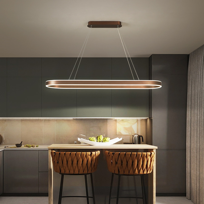 Tressa - Lampada a Sospensione da Cucina Oro Rosa