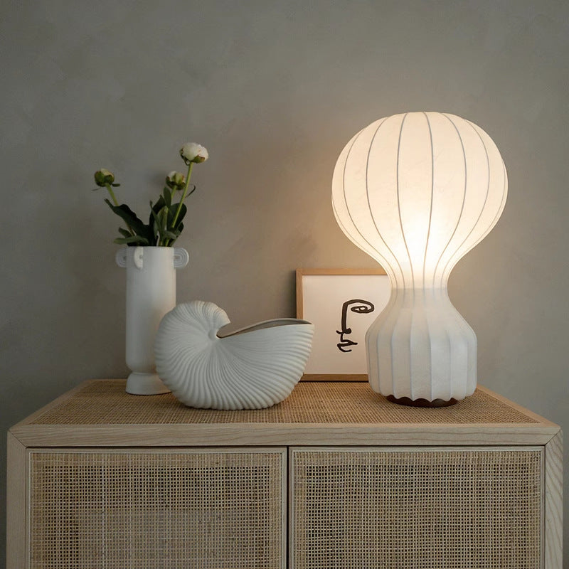 Lampada da Tavolo in Seta Wabi-Sabi