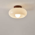 Lampada da soffitto Bauhaus Francese – Luce Calda e Accogliente con Dettaglio in Legno