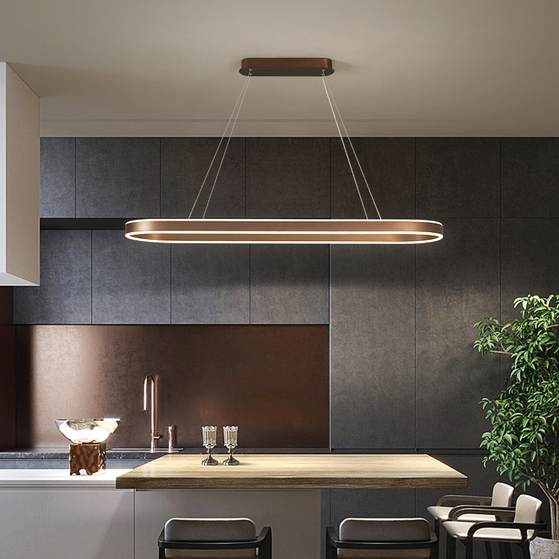 Tressa - Lampada a Sospensione da Cucina Oro Rosa