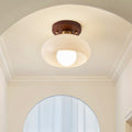 Beau | Lampada da soffitto in vetro crema premium in stile Bauhaus