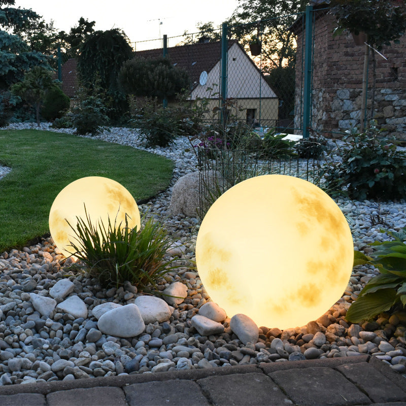 Eroa | Lampada da Giardino Decorativa a Sfera Luna con Luce LED Calda per Uso in Viali, Giardini e Balconi