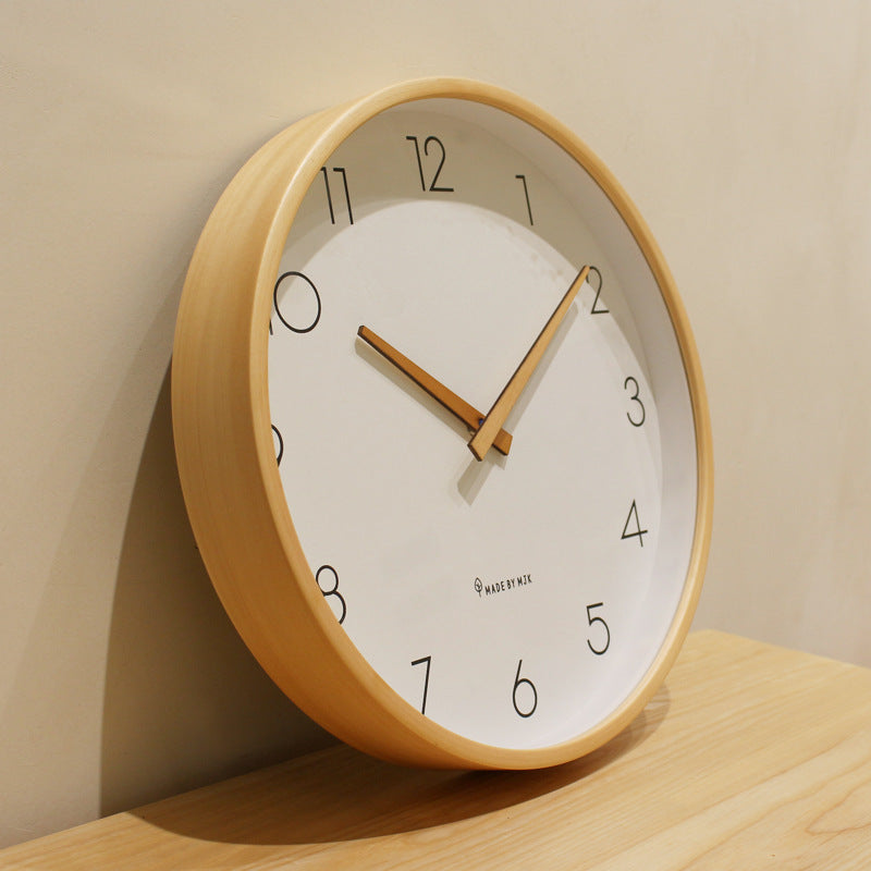 Orologio da muro in legno minimalista nordico