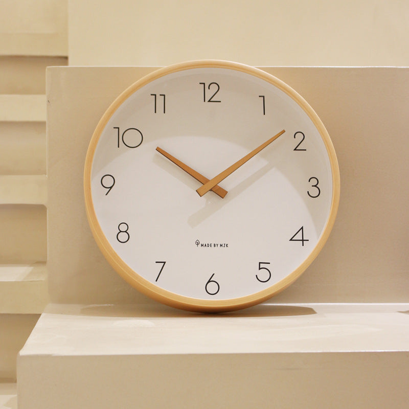Orologio da muro in legno minimalista nordico