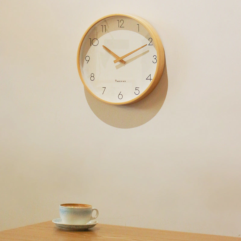 Orologio da muro in legno minimalista nordico
