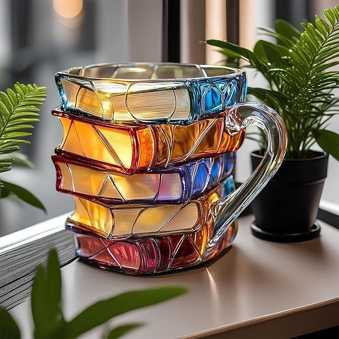 BookCup 3D-tazza – Tazze di letteratura dipinte a mano a forma di libro