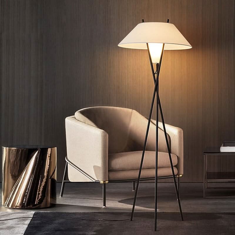 Lampada da Terra Moderno con Ombra in Tessuto – Jubilee
