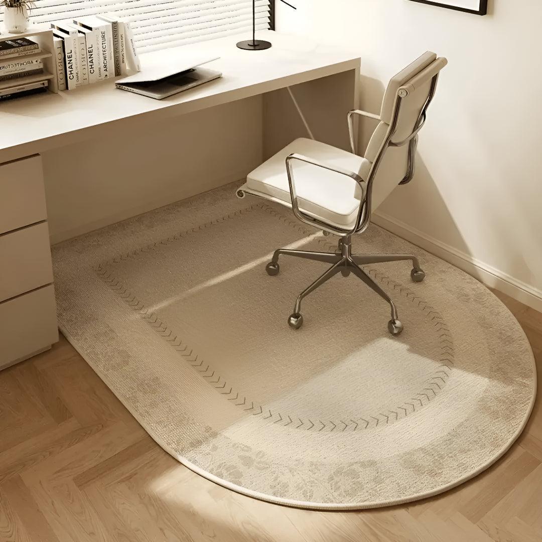 Tappetino per Sedia da Ufficio per Pavimenti in Legno con Retro Antiscivolo