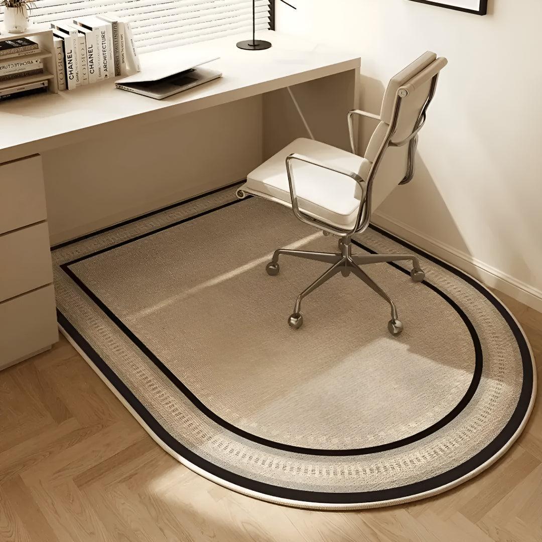 Tappetino per Sedia da Ufficio per Pavimenti in Legno con Retro Antiscivolo