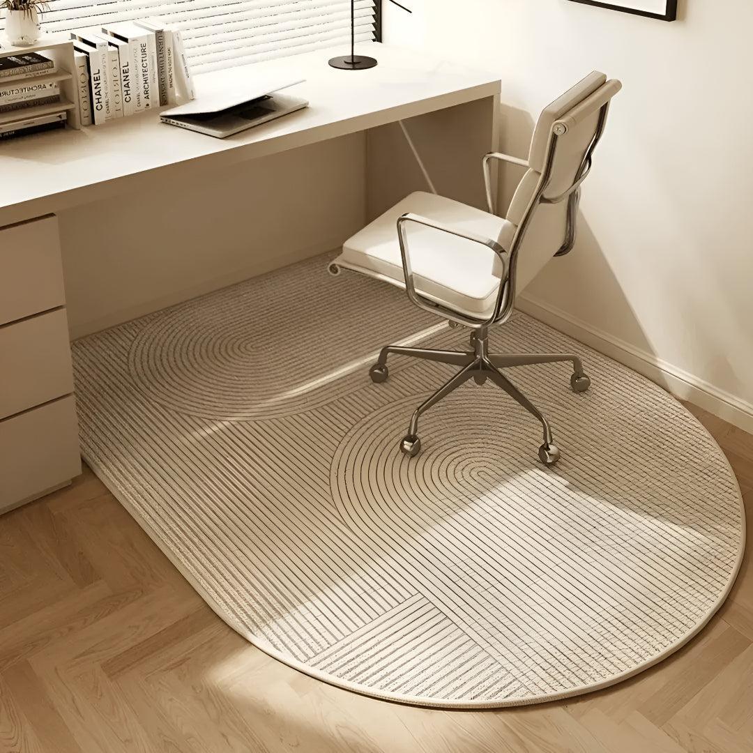 Tappetino per Sedia da Ufficio per Pavimenti in Legno con Retro Antiscivolo