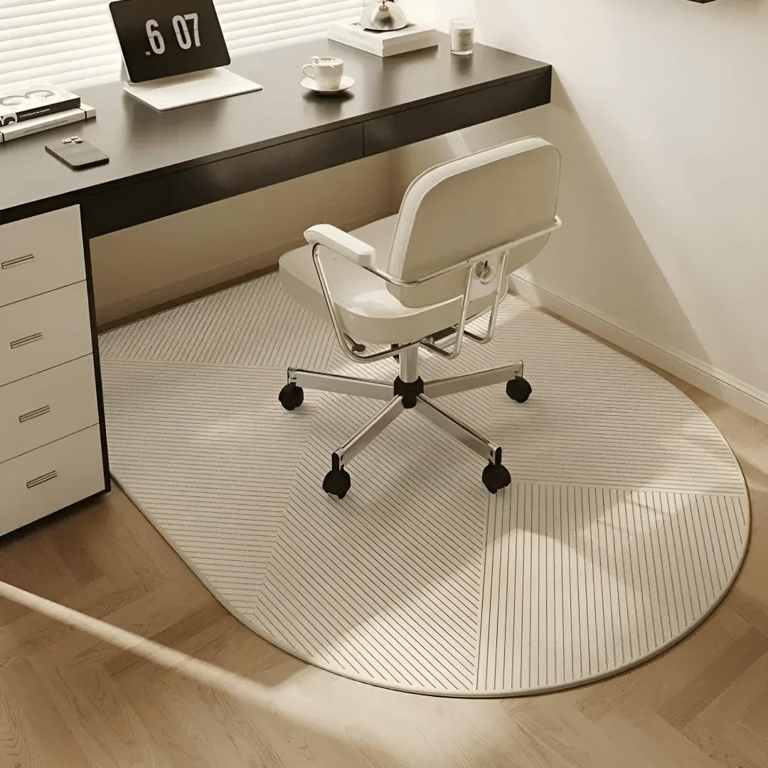 Tappetino per Sedia da Ufficio per Pavimenti in Legno con Retro Antiscivolo
