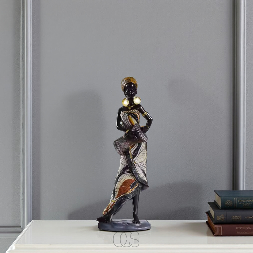 Set di Sculture Decorative di Musicisti Africani