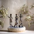 Set di Sculture Decorative di Musicisti Africani