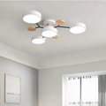 Lampada da soffitto LED in metallo Macaron