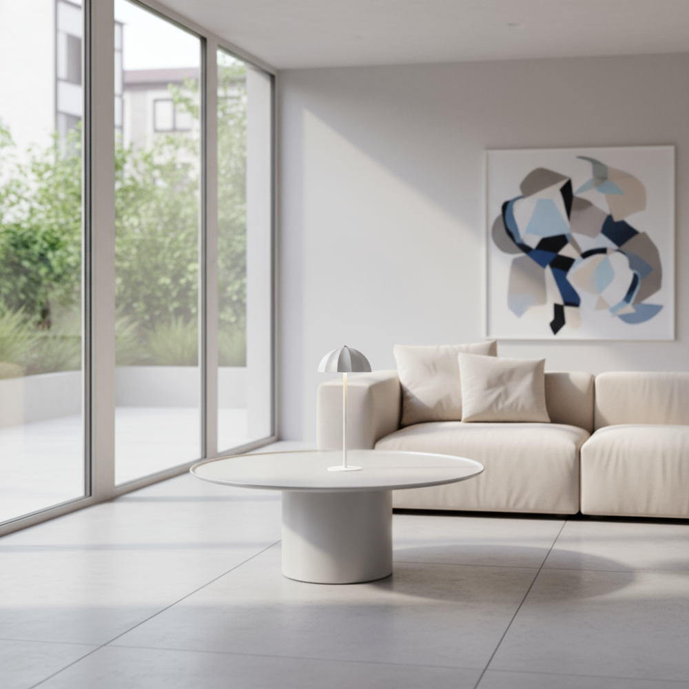 Nordlys | Lampada da Tavolo Scandinava con Illuminazione LED Dimmerabile