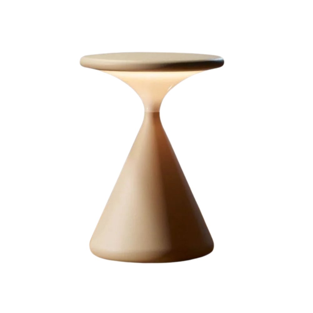 SandGleam – Lampada da tavolo a forma di clessidra wireless con illuminazione LED dimmerabile