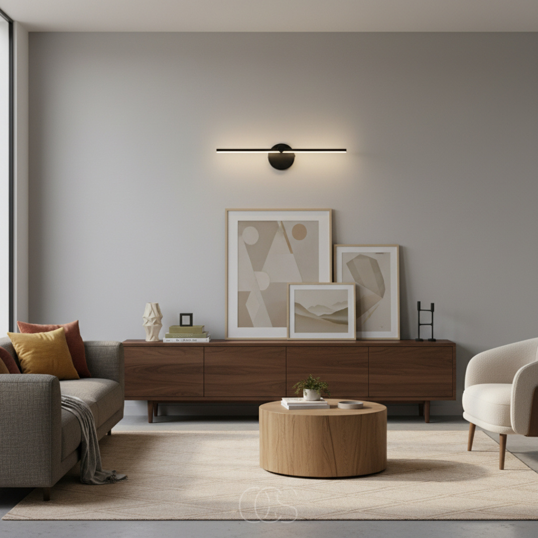 Lampada a muro LED Nera – Moderna e Resistente all'Acqua