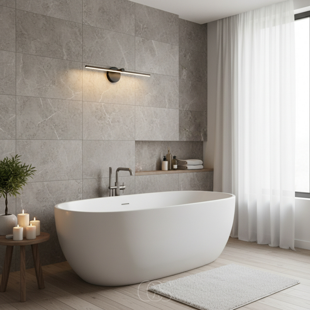 Lampada a muro LED Nera – Moderna e Resistente all'Acqua