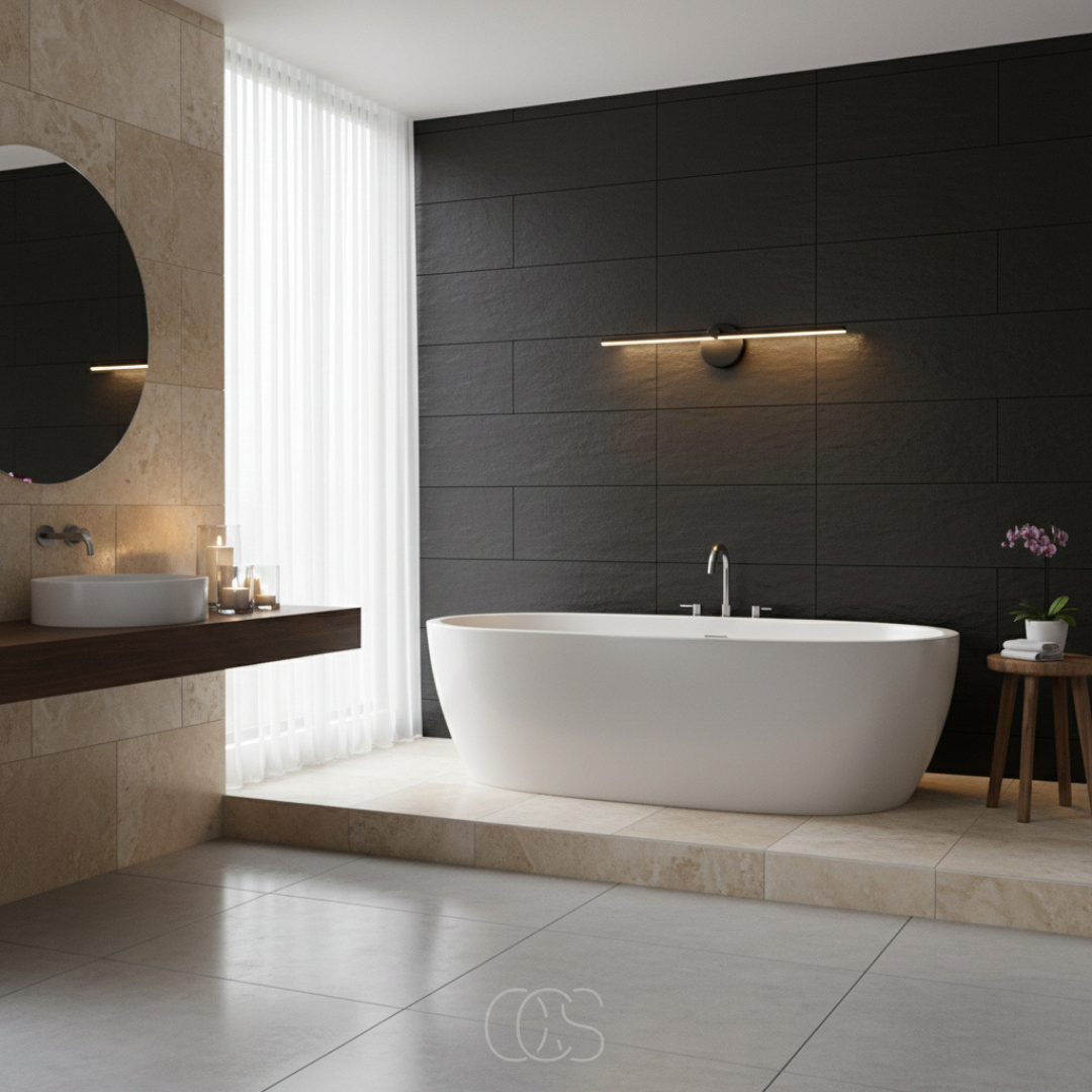 Lampada a muro LED Nera – Moderna e Resistente all'Acqua
