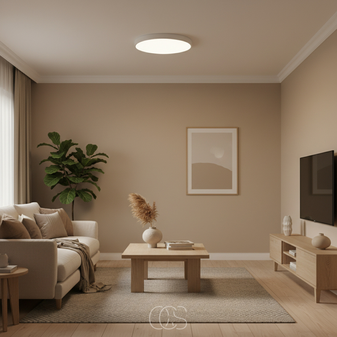 Lampada da soffitto LED Rotonda & Piatta – Design Moderno in Bianco o Nero