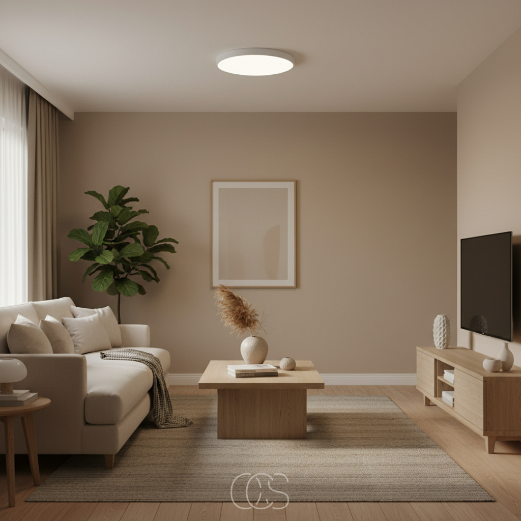 Lampada da soffitto LED Rotonda & Piatta – Design Moderno in Bianco o Nero