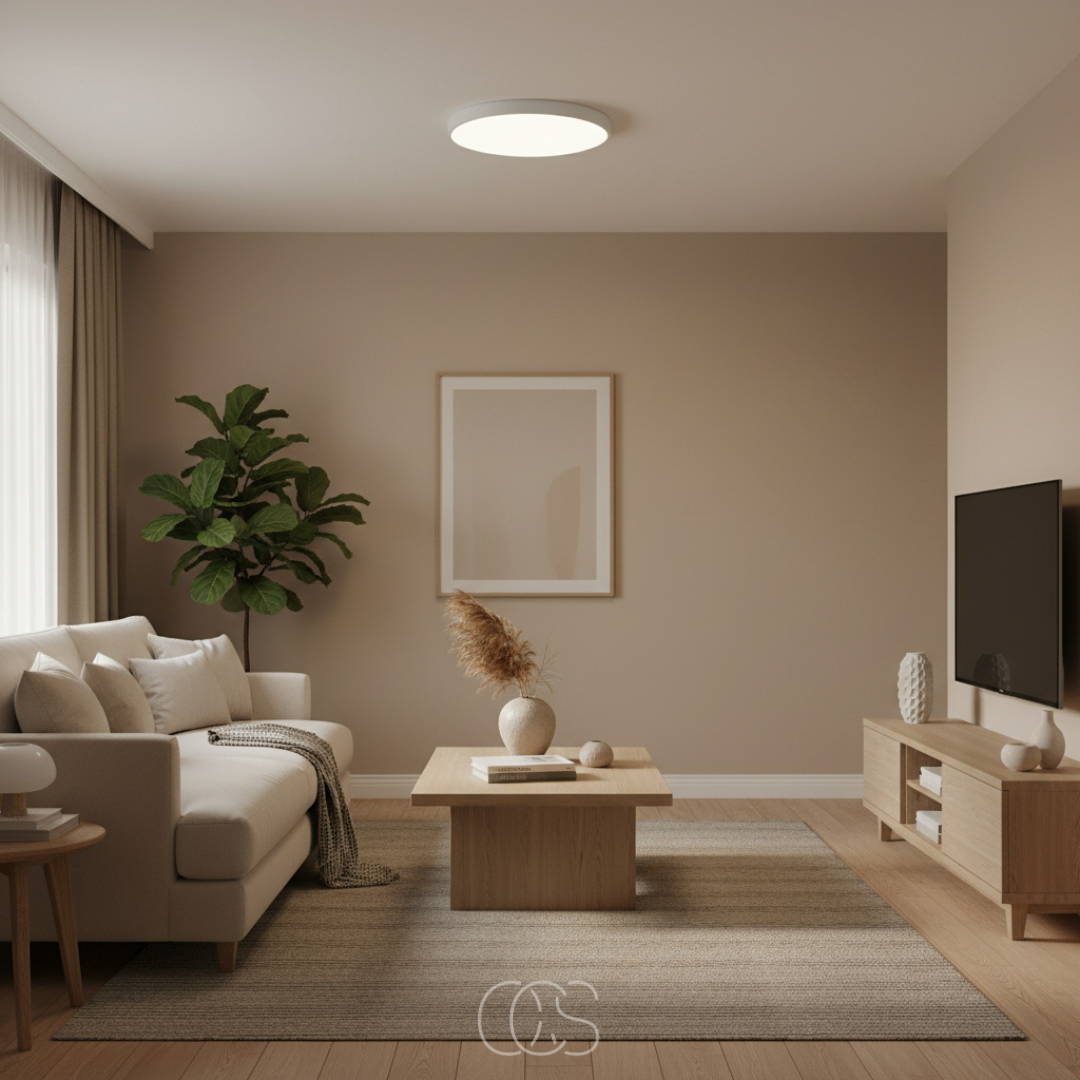 Lampada da soffitto LED Rotonda & Piatta – Design Moderno in Bianco o Nero