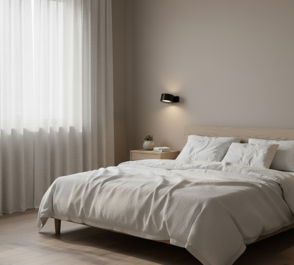 Lampada LED da Parete con Forma Rotonda Compatta