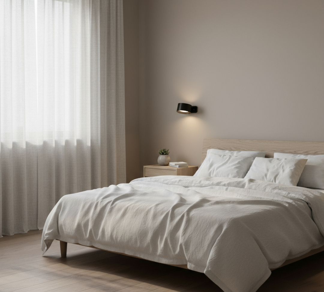 Lampada LED da Parete con Forma Rotonda Compatta