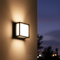 Lampada da parete esterna cubica - Illuminazione esterna moderna