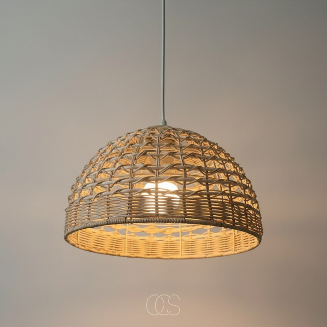 Lampada a sospensione in Rattan Cebu