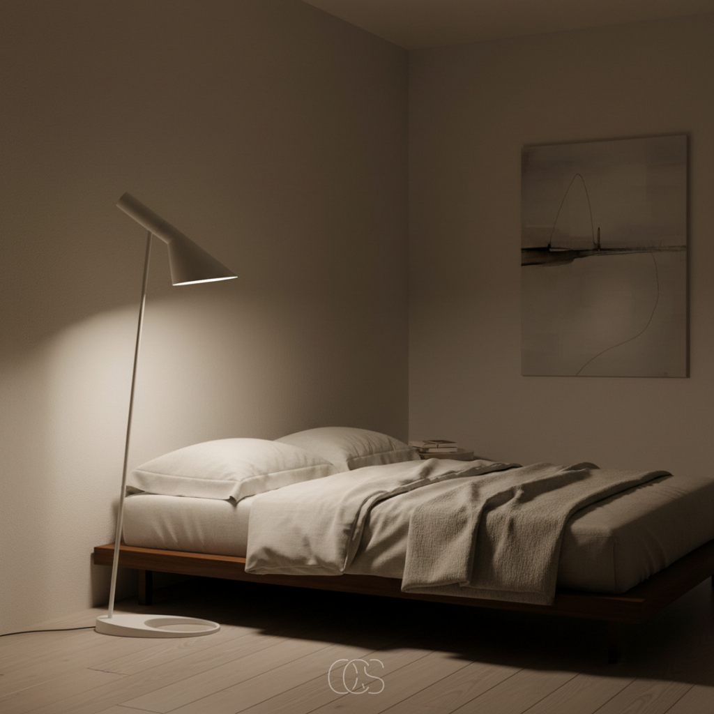 Lampada da terra design Tilted Vanilla