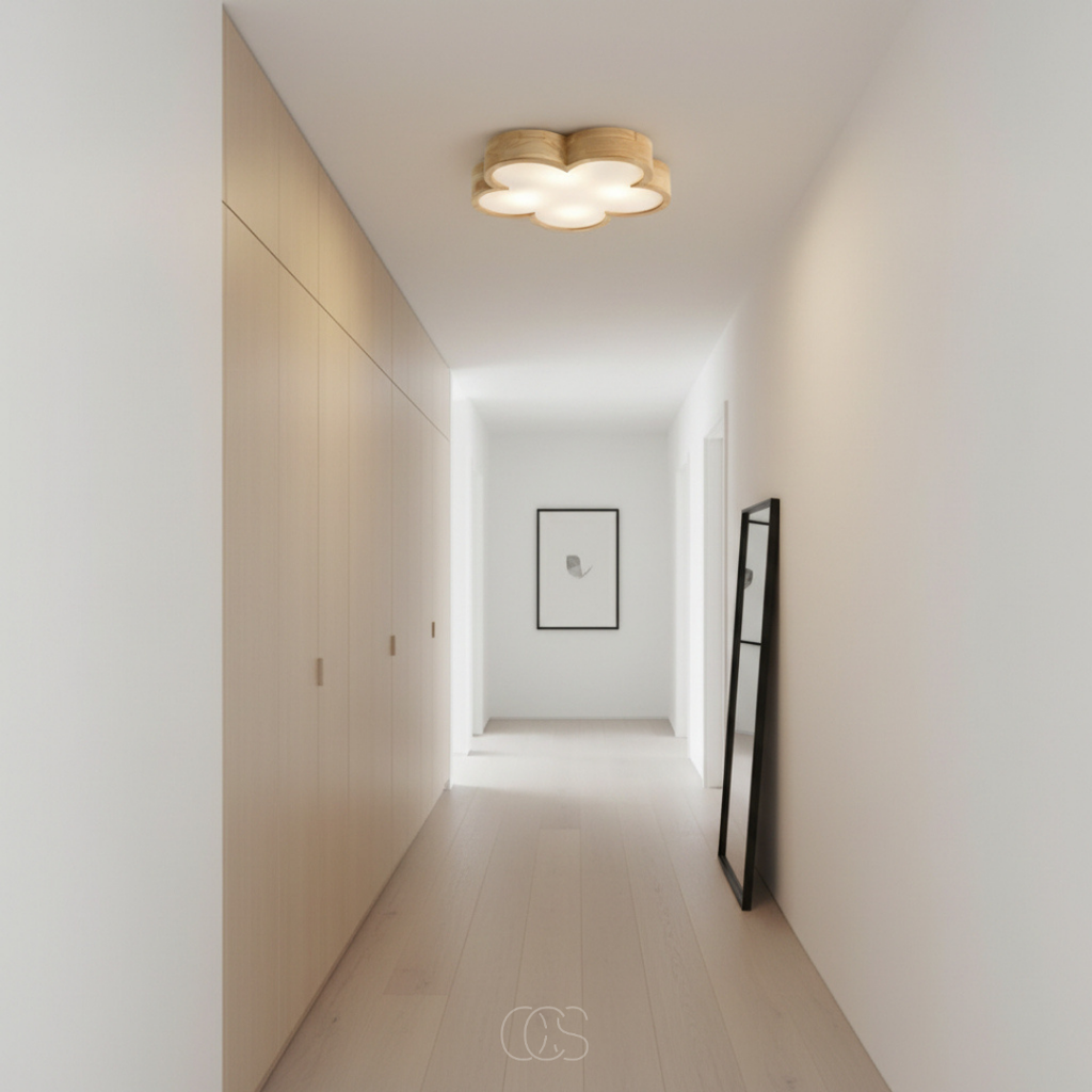 Lampada da soffitto a forma di fiore in legno - adatta per la cameretta dei bambini