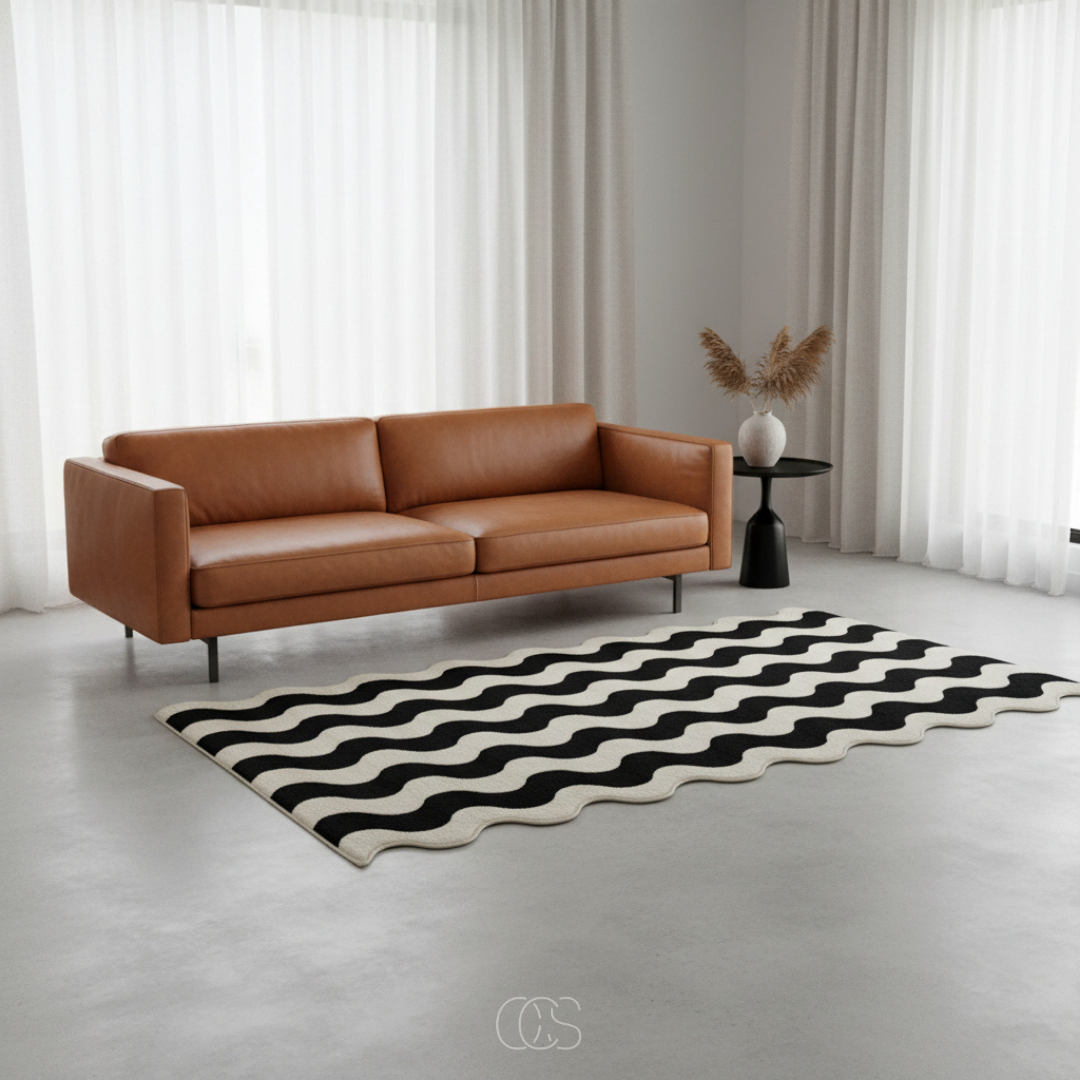Moderno tappeto zebra