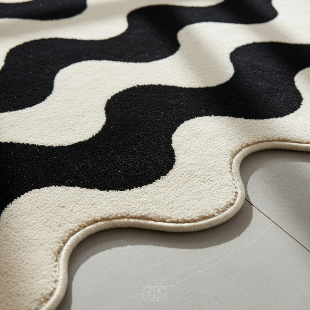 Moderno tappeto zebra