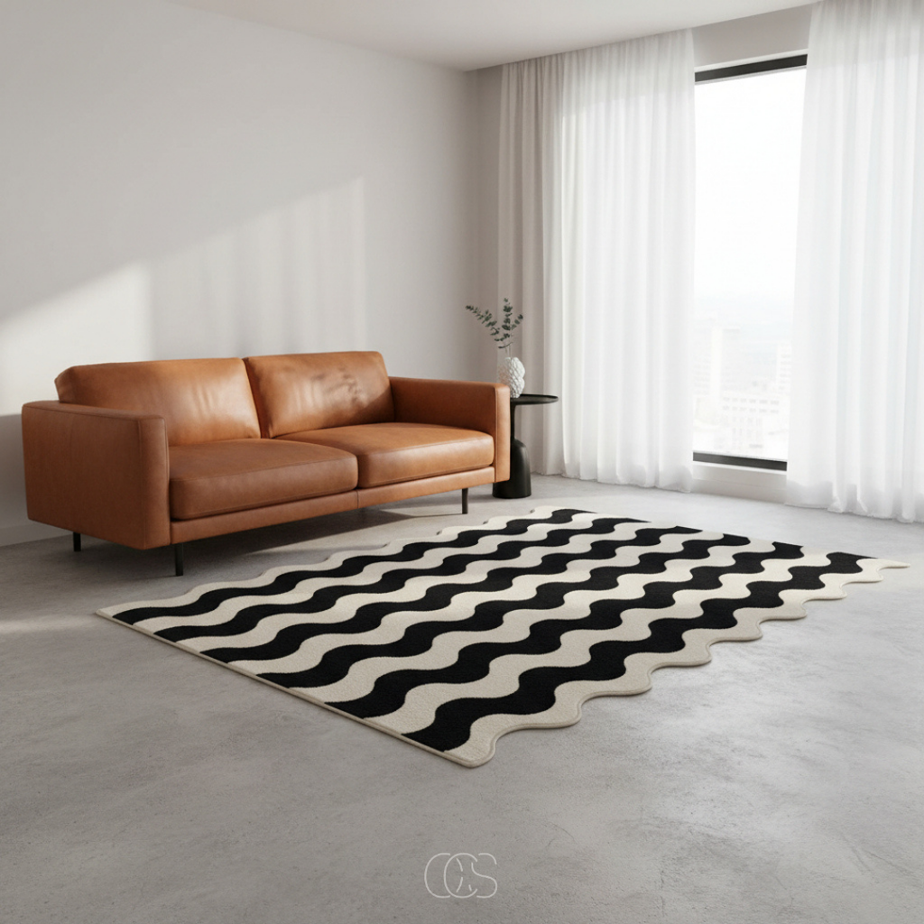 Moderno tappeto zebra