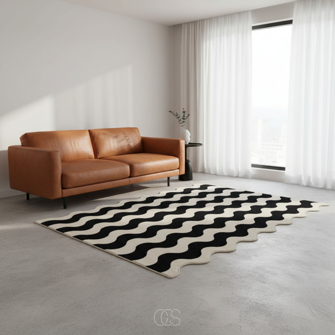 Moderno tappeto zebra