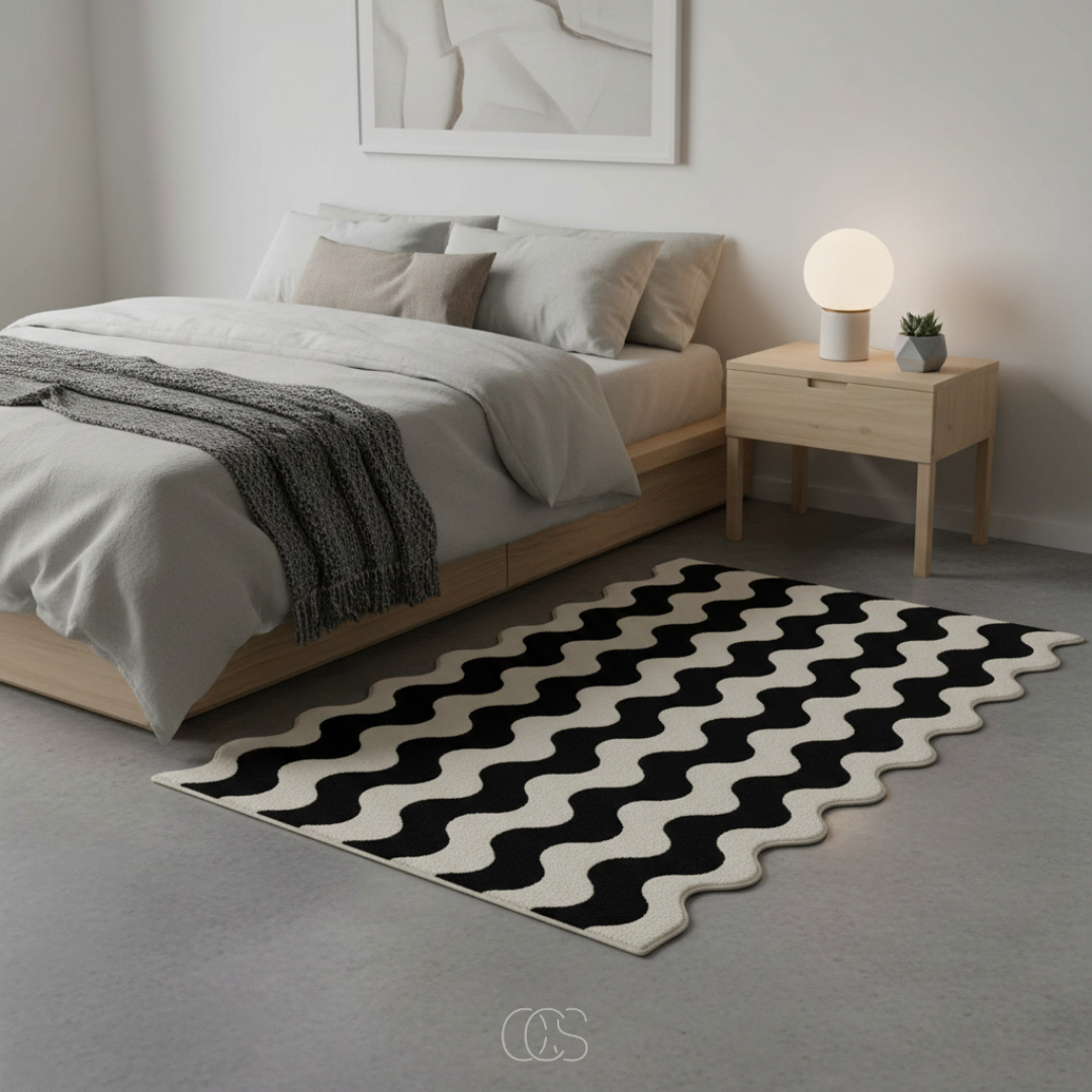 Moderno tappeto zebra